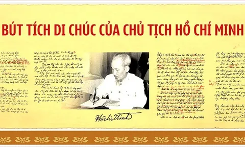 Di chúc thiêng liêng của Bác Hồ mãi mãi soi đường chúng ta đi